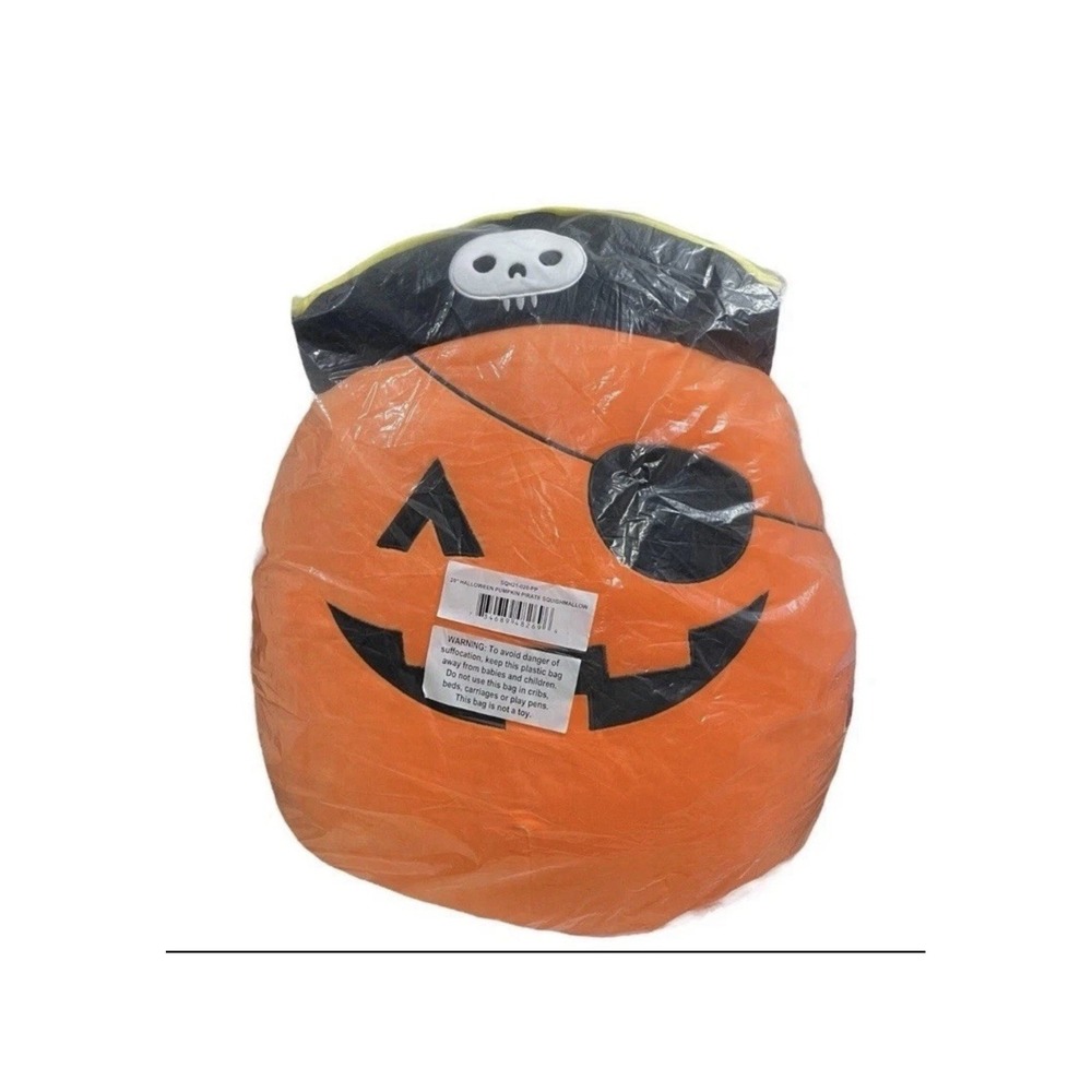 Squishmallows 20" Pumpkin Pirate Plush Paxton Super Soft Halloween Jack OLantern